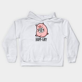 Ham-gry Cute Pig Pun Kids Hoodie